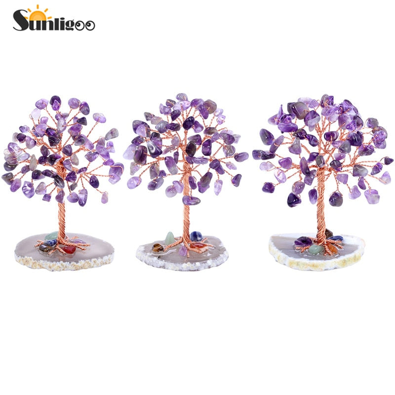 Bring Abundance Home with this Mini Crystal Money Tree