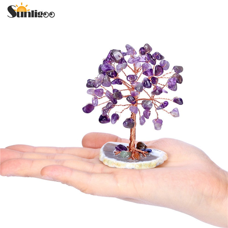 Bring Abundance Home with this Mini Crystal Money Tree