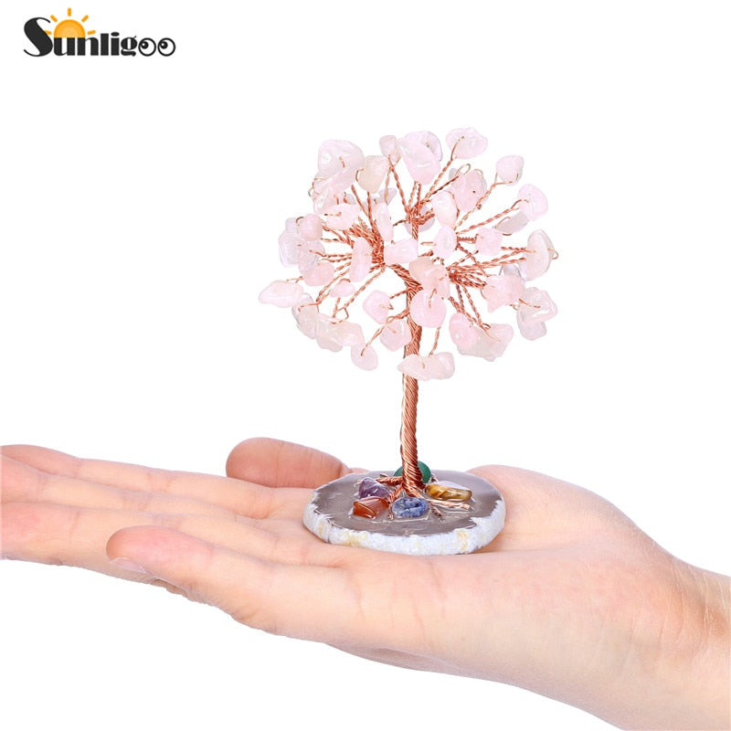 Bring Abundance Home with this Mini Crystal Money Tree