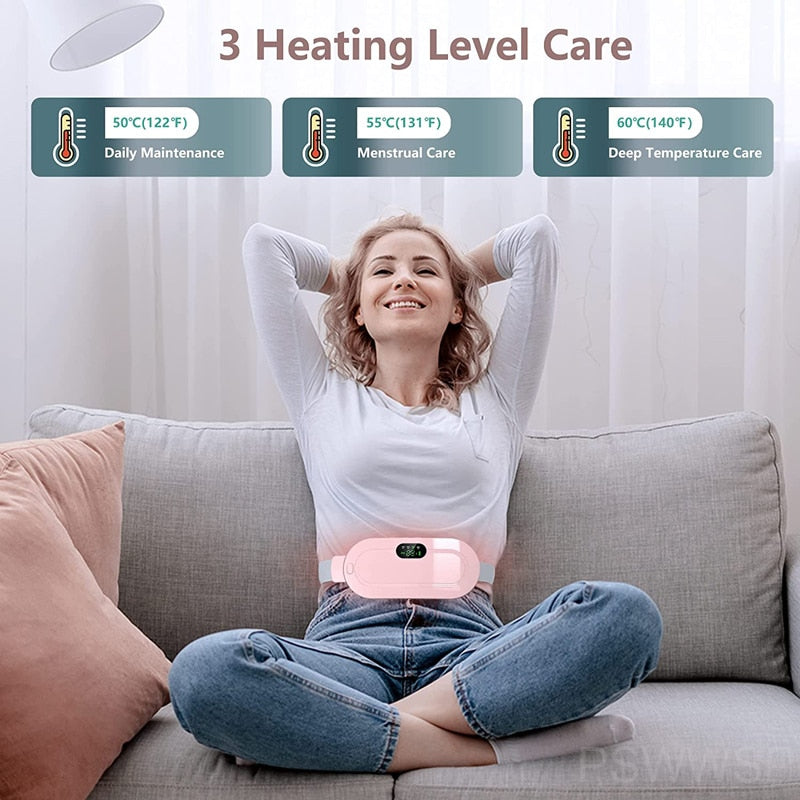 Smart Menstrual Heating Pad & Abdominal Massager - Relief for Cramps and Waist Pain