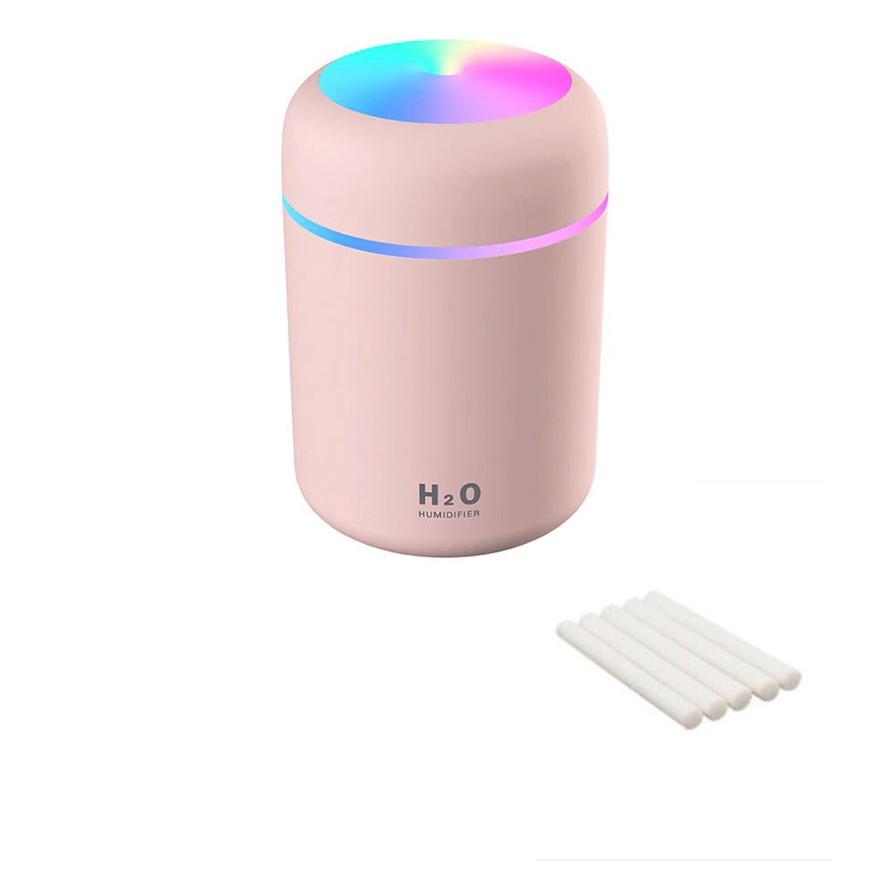 Portable USB Ultrasonic Humidifier with Romantic Light